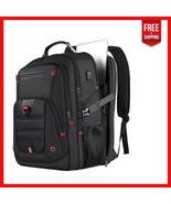 Ergonomic 52L Travel Backpack with Multiple Pockets &amp; USB Charging Port - $1,162.69 MXN