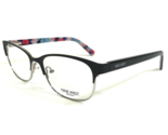 Nine West Petite Eyeglasses Frames NW1088 001 Black Silver Square 49-14-135 - £37.78 GBP