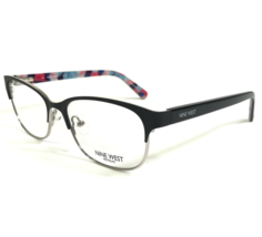 Nine West Petite Eyeglasses Frames NW1088 001 Black Silver Square 49-14-135 - £36.65 GBP