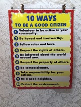 Teacher School Classroom Wall or Bulletin Board Poster-Ways To Be A Good Citizen - £2.30 GBP
