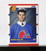 1990-91 Score Canadian Hockey #435 Owen Nolan NHL RC Rookie Nordiques - £1.50 GBP