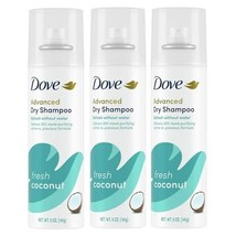 Dove Advanced Repairing Dry Shampoo, Fresh Coconut, 5 oz 3 Pack - £20.78 GBP