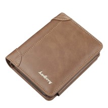 New Leather Men Wallets High Quality Zipper Short Desigh Card Holder Male Purse  - £21.92 GBP