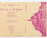 L&#39;Hotel Mere Poulard Menu Mailer Mont Saint Michel France  - $47.52