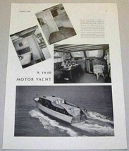 1940 Magazine Photo Chris-Craft 48 Ft Motor Yacht First of This Size - £10.83 GBP