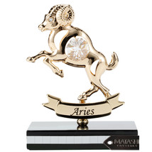 Matashi 24K Gold Plated Zodiac Astrological Sign Aries Tabletop Figurine - £22.34 GBP