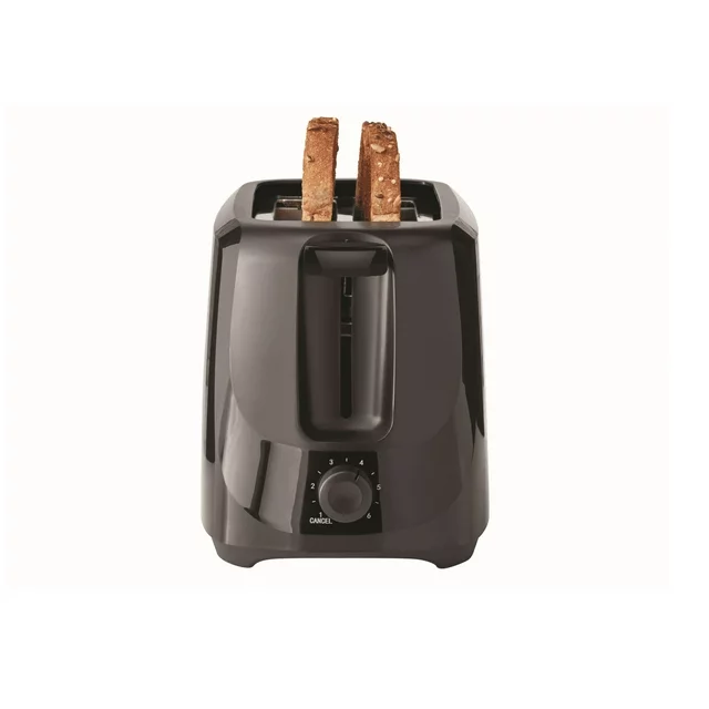 Mainstays 2-Slice Black Toaster 6 Shade Settings Removable Crumb Tray, New - £38.74 GBP
