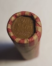 Full Roll Of 50 Random Date 1 Cent Lincoln Wheat Pennies Minted 1909-1958 - £7.55 GBP