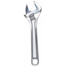 Westward 1Nya3 Adjustable Wrench, 8 In, 1-1/8 In Jaw Capacity, Chrome - £30.59 GBP