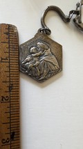 ST CHRISTOPHER  Saint Anthony double side Medal KEYCHAIN KEY RING Protec... - $19.01