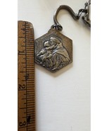ST CHRISTOPHER  Saint Anthony double side Medal KEYCHAIN KEY RING Protec... - £15.06 GBP