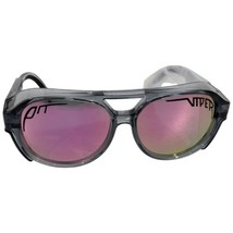 Pit Viper Aviator Sunglasses Gray with Pink Gold Lens Steam Punk - $44.55