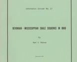 Devonian - Mississippian Shale Sequence in Ohio by Karl V. Hoover - £17.31 GBP