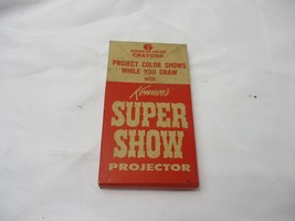 Vintag 1965 Kenner Super Show Projector Accessories Crayons Rare - £23.21 GBP