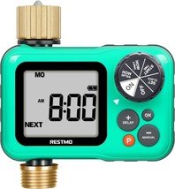 The Restmo Sprinkler Timer Features A Brass Inlet And Outlet, Three Dist... - $44.99