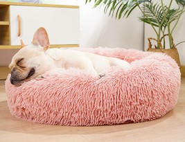 Anti Anxiety Calming Dog Beds for Small Dogs,Fluffy Round Donut Cuddler Puppy Be - £32.05 GBP