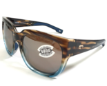 Costa Sunglasses 069004 900411 Blue Brown Horn Frames Brown Mirrored Lenses - $149.24