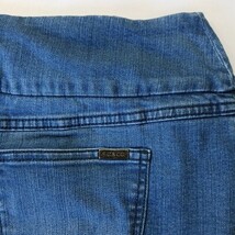S.C. & Co Denim Skort Women's Large Blue Cotton Blend Pull On Stretch Mini Skirt image 10