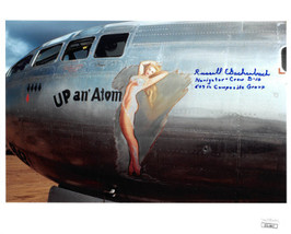Russell Gackenbach signed WWII Hiroshima &amp; Nagasaki Color 8X10 Photo Navigator-  - £54.64 GBP