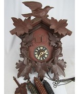 VINTAGE cuckoo clock GERMANY Black Forest EMPEROR WALTZ double door musical - £197.71 GBP