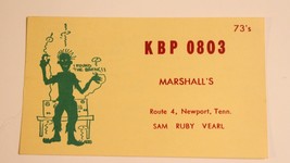 Vintage CB Ham Radio Card KBN 0803 Newport Tennessee  - £3.74 GBP