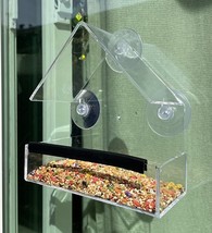 Wild Clear Window House Bird Feeders for Viewing  6.5&#39;&#39; X 2.9&#39;&#39; X 3.8&#39;&#39; - $16.70 CAD