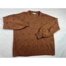 Madewell Brockton Bobble Sweater Womens Small Brown Boho Chic Pullover A... - $9.39