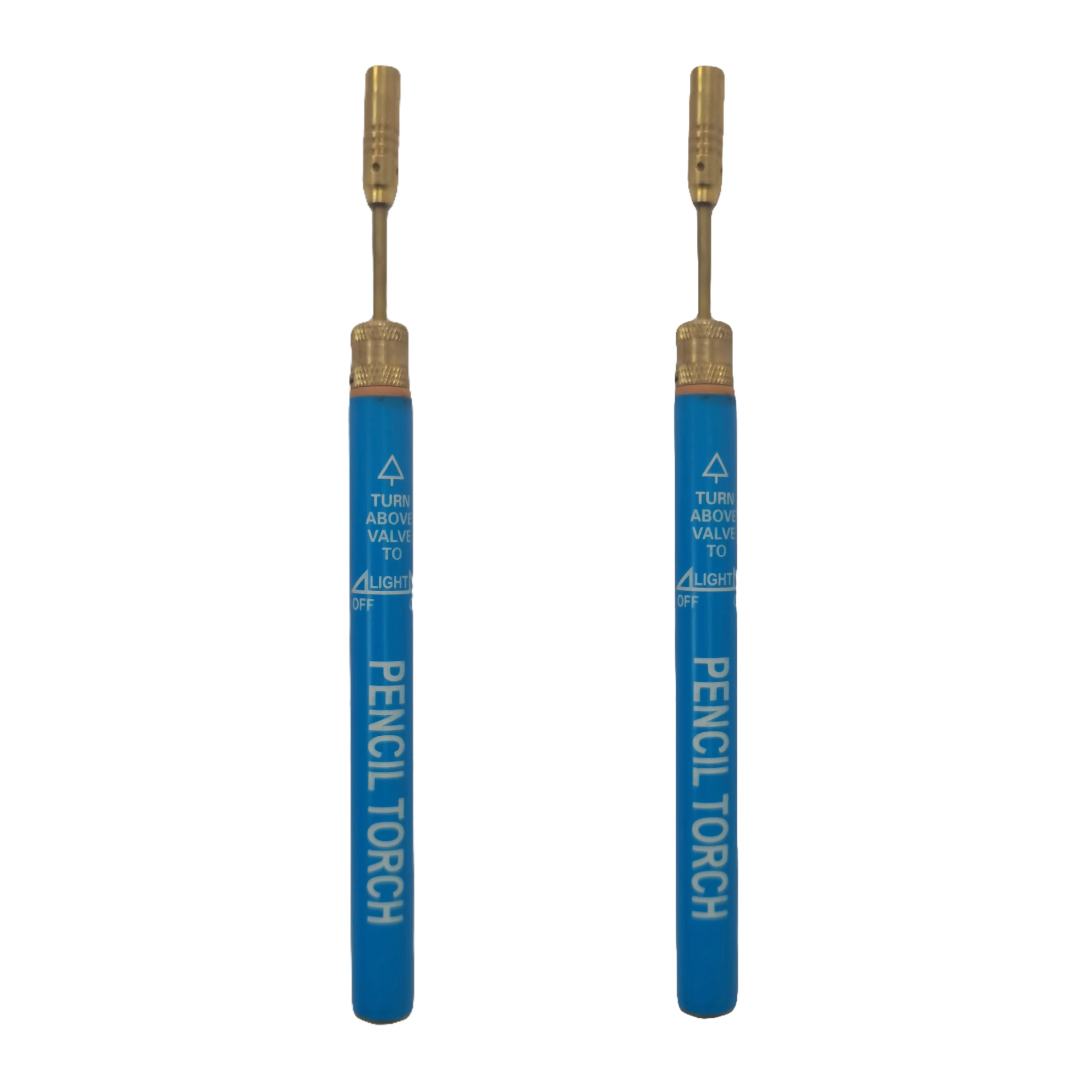 GOSWIFT 2 Pcs Blue Color Pencil Torch Cordless Butane Powered Pencil-Torch Refil - £42.16 GBP