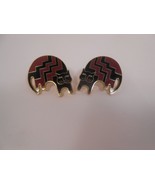Laurel Burch Enamel Aztec Cat Earrings - £14.64 GBP