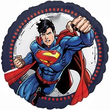 Superman Unite Foil Mylar 18 In Round Balloon 1 Ct Party Supplies New - £3.10 GBP