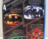 4 Film Favorites Batman Collection Blu-ray Hero Action Drama Keaton Kilm... - $13.85