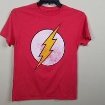 Flash T Shirt Size Medium Super Hero Distressed Graphic Logo DC Comics - £7.92 GBP