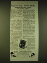 1933 LaSalle Extension University Ad - Accountancy Home-Study - $18.49