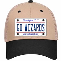 Go Wizards Novelty Khaki Mesh License Plate Hat Tag - £23.17 GBP