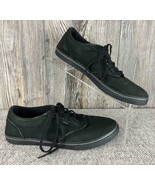 Vans Off The Wall Women&#39;s Size 8 Triple Black Casual Low Lace-Up Shoes - $27.52