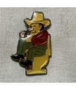 Cowboy Toilet Pin Lapel Lone Star Texas Hat Longhorns Ranger Rodeo 70s 8... - £7.07 GBP