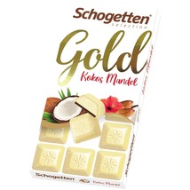 Schogetten GOLD chocolates: ALMOND COCONUT 100g -FREE SHIPPING - £6.96 GBP