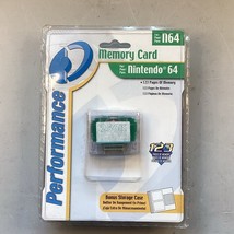 VINTAGE NOS Performance Memory Card &amp; Case for Nintendo 64 N64 Console 123 pages - £10.08 GBP