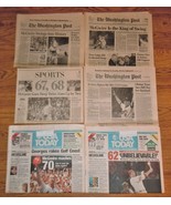 6PC Mark McGuire 1998 Home Run King Newspapers Washington Post &amp; USA Tod... - $40.54 CAD