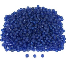 50 Grams Dark Blue Evelina Frosted Glass Beads 4.5mm - £6.28 GBP