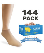 Foot Sox 144 Pack Disposable Socks Ped Try On Footie Nylon Tall XL Womens Mens - $11.87 - $12.86