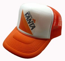 Vintage Fanta Orange Soda Hat Trucker Hat Orange NEW Adjustable Snap Back Cap - £19.83 GBP