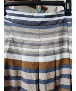 Banana Republic Women Multicolor Striped Cotton Knee Length Pencil Skirt... - $34.19 CAD