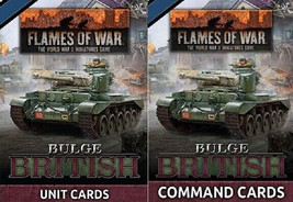 Bulge British Unit Cards Late War Flames of War FW272C FW272U - £42.95 GBP