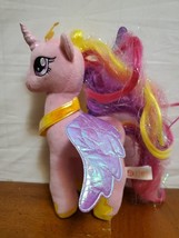 Princess Cadence Ty My Little Sparkle Pony 9&quot; Unicorn/Wings Plush Toy;Pi... - $10.95