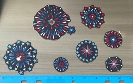 Fireworks 4th Of July Iron on Fabric Appliques Pre-Cut - £3.52 GBP