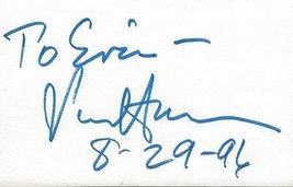 Senator Paul Simon Signed 3x5 Index Card B - $19.79