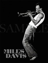 8.5X11 Miles Davis Blowing the Horn New Jazz Art Poster Re Print Picture Art Old - £9.61 GBP