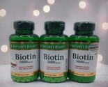*3* Nature&#39;s Bounty Biotin, 5000 mcg, 150 Rapid Release Softgels EXP 07/... - £22.78 GBP