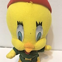 Tweety Bird Plush Animal Elf Christmas Looney Tunes 1998 Collectible Vintage - £11.62 GBP